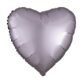 Satin Luxe Greige Valentine’s Day Heart Foil Balloon, 18in