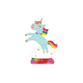 Blue and rainbow unicorn foil balloon on cloud for kids birthday from Parte Haus party supply store in Bethesda MD
