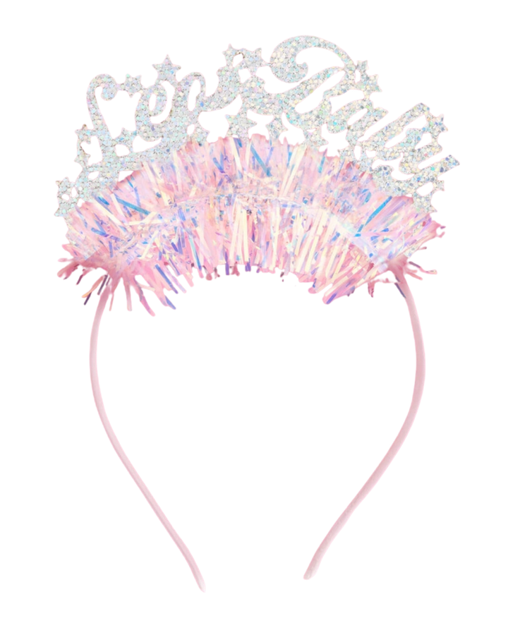 Iridescent "Leo Baby" Glitter Fringe Headband