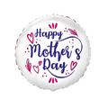 White and pink Mother's Day balloon with heart designs from Parte Haus party supply store in Bethesda MD