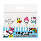 multi color Hello Kitty birthday candles with cartoon characters for kids parties from Parte Haus party supply store in Bethesda MD