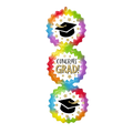 Rainbow graduation balloon with cap and Congrats Grad design for graduation from Parte Haus party supply store in Bethesda MD