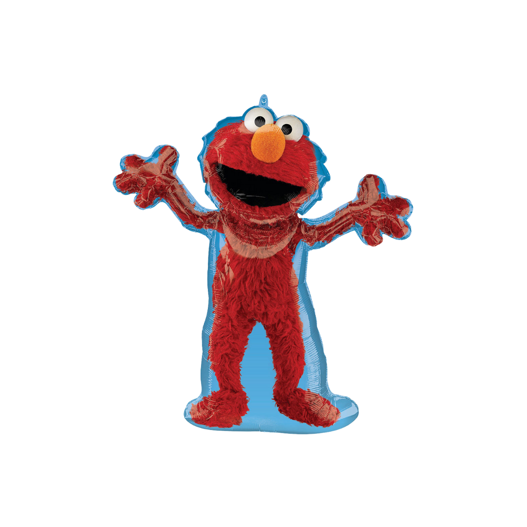 Red Elmo balloon shaped like a character for kids birthday theme from Parte Haus party supply store in Bethesda MD