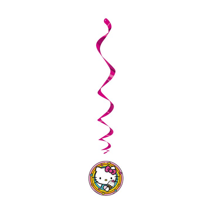Hello Kitty Hanging Swirl Decorations