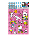 Colorful Hello Kitty and Friends sticker sheet with cute characters for kids birthday from Parte Haus party supply store in Bethesda Maryland