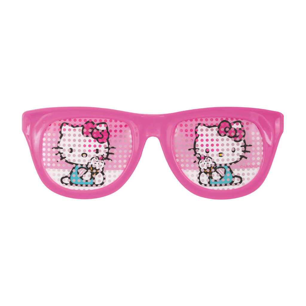 Pink Hello Kitty sunglasses with cartoon design for birthday from Parte Haus party supply store in Bethesda Maryland