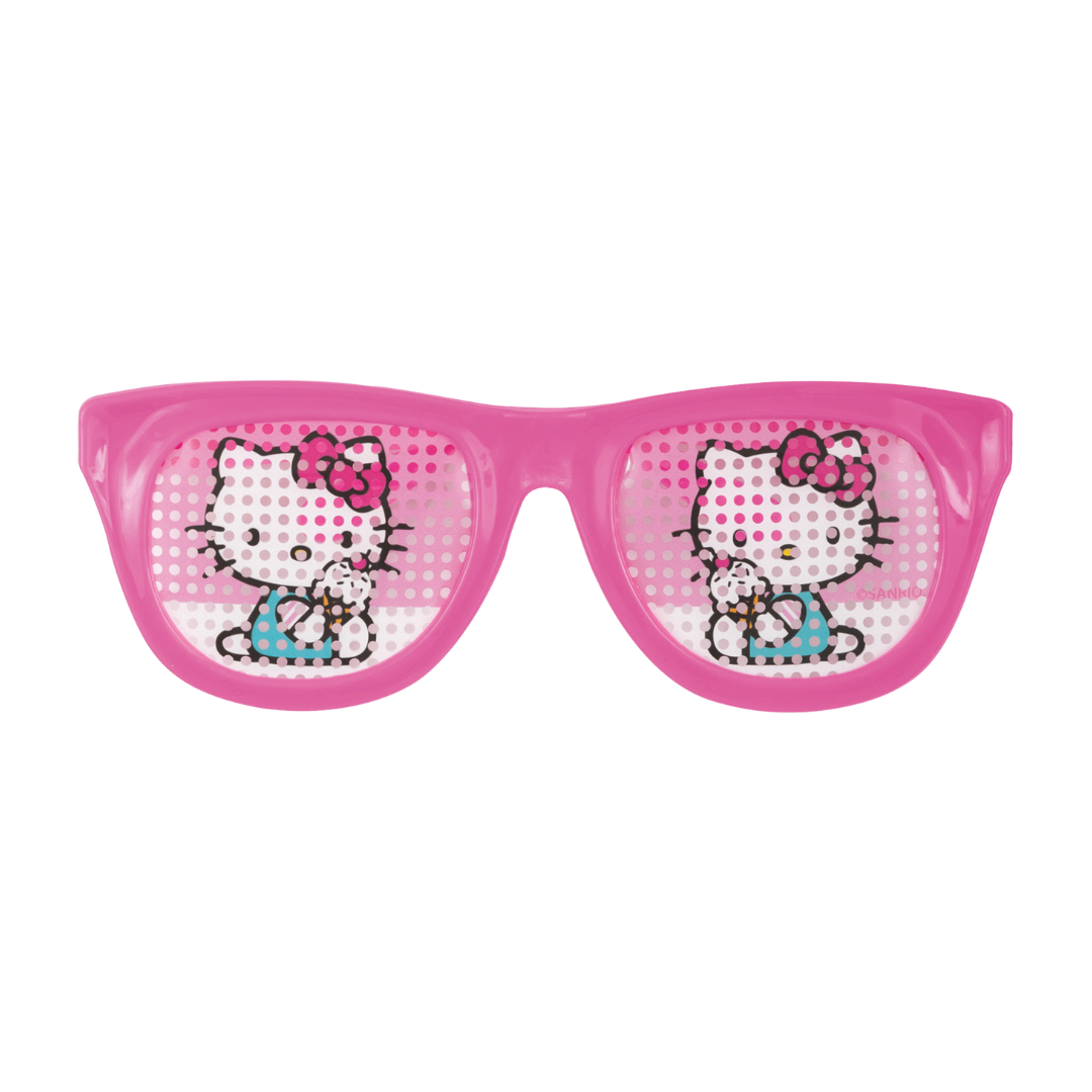 Pink Hello Kitty sunglasses with cartoon design for birthday from Parte Haus party supply store in Bethesda Maryland