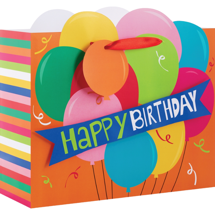 Bday Banner Vogue Gift Bag - Large