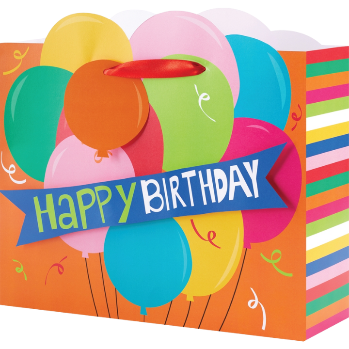 Bday Banner Vogue Gift Bag - Large