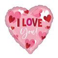 Pink "I Love You" Valentine’s Day Heart Foil Balloon, 28in