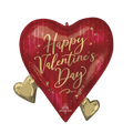 Red Rouge Happy Valentine’s Day Foil Balloon, 22in