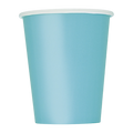 Blue paper cup with simple design for birthday from Parte Haus party supply store in Bethesda MD.