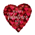 Red Romantic Glow Valentine Foil Balloon,18in