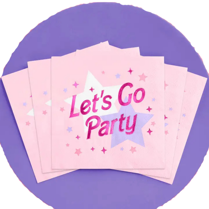 Pink Barbie Bachelorette Party Napkins