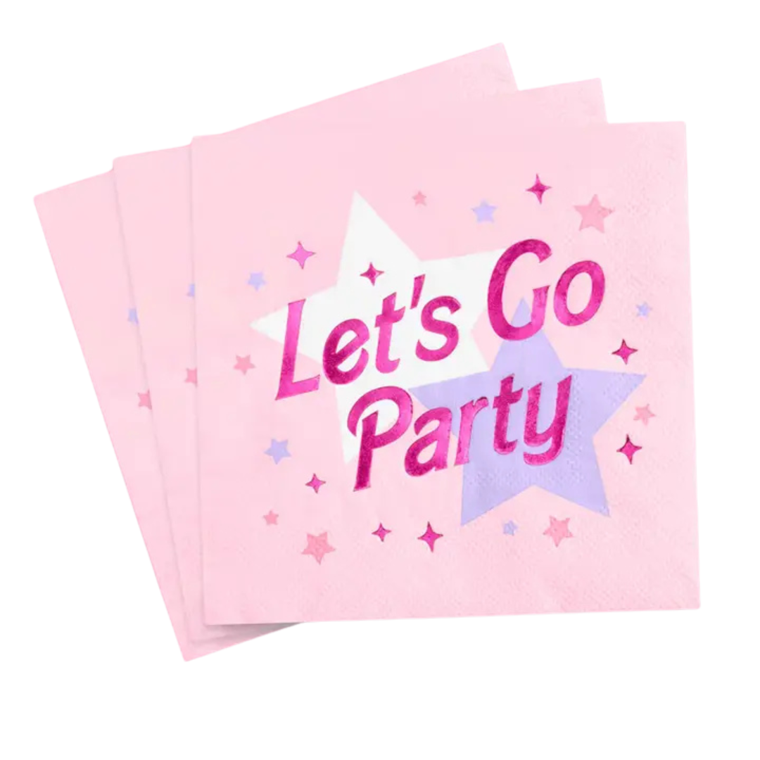Pink Barbie Bachelorette Party Napkins