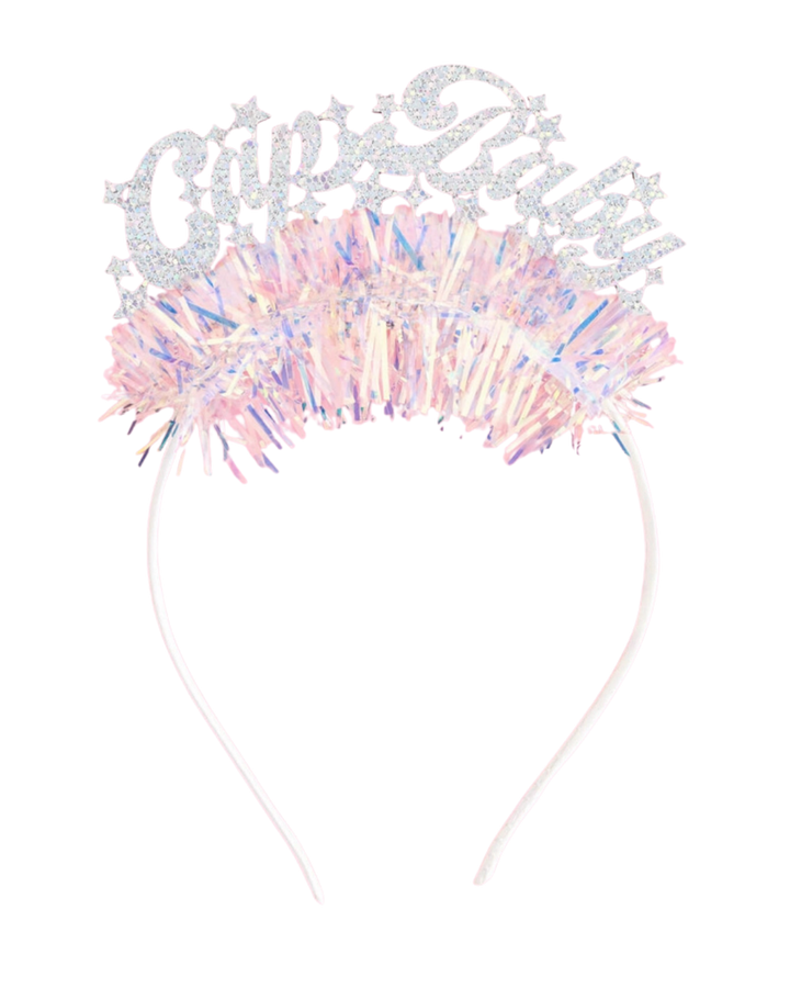 Iridescent "Cap Baby" Glitter  Fringe Headband