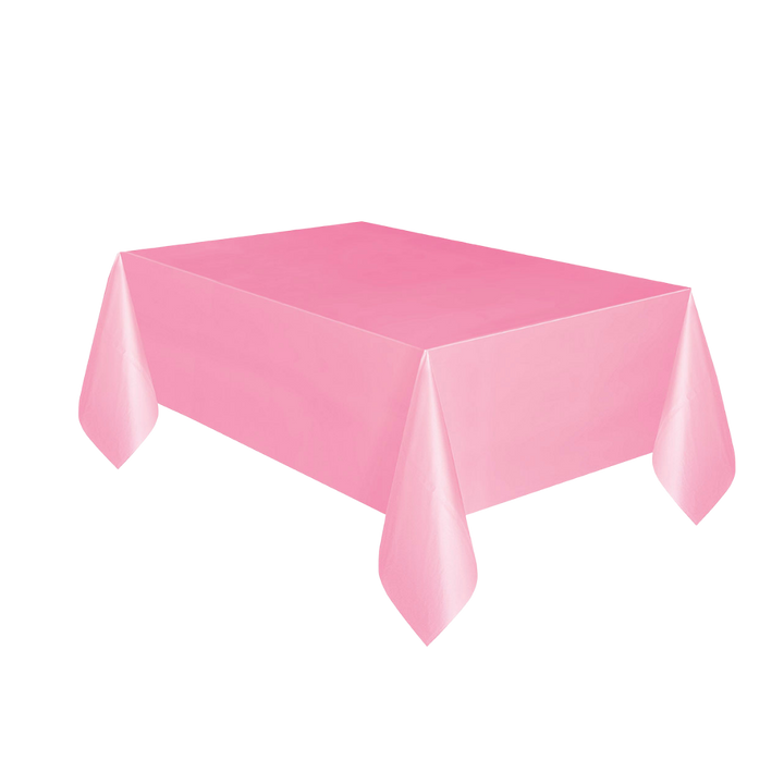 Lovely Pink Plastic Table Cover