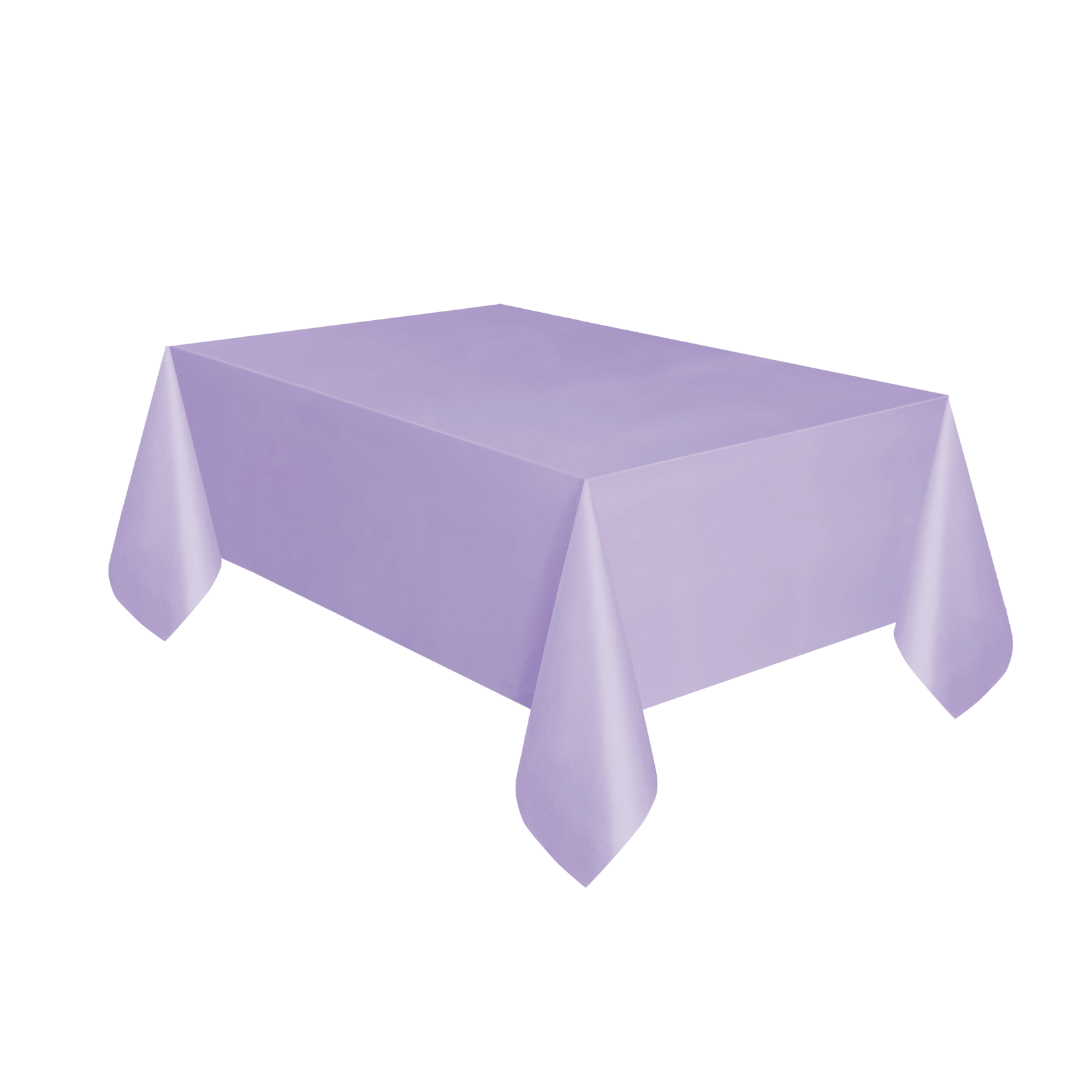 Lavender Plastic Table Cover