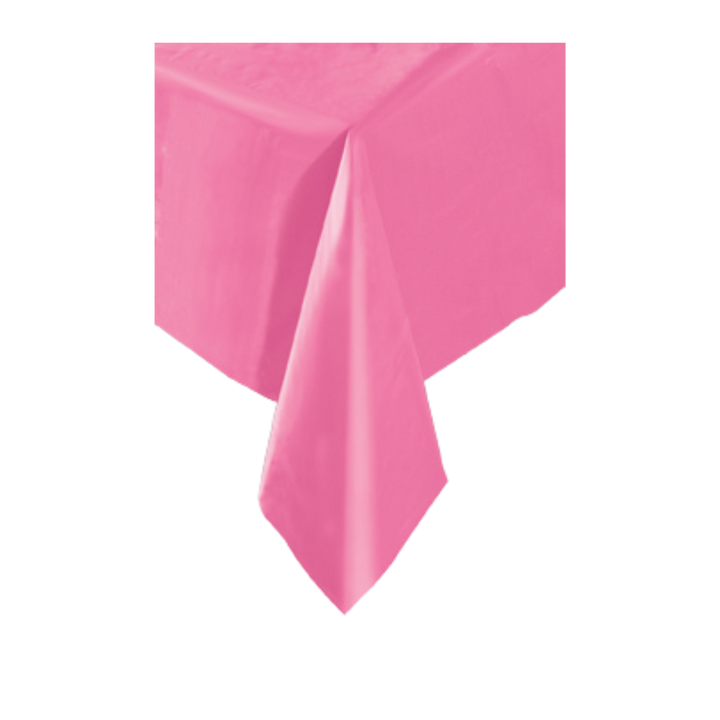 Hot Pink Plastic Table Cover