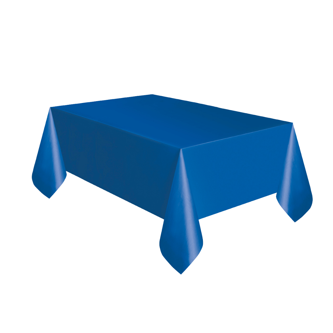 Royal Blue Plastic Table Cover