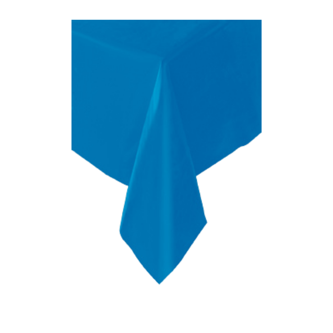 Royal Blue Plastic Table Cover