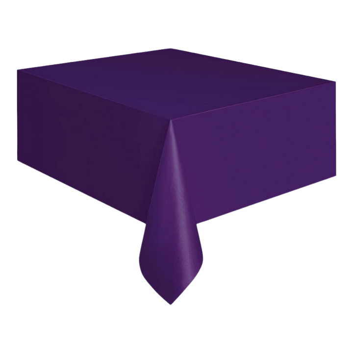 Deep Purple Plastic Table Cover