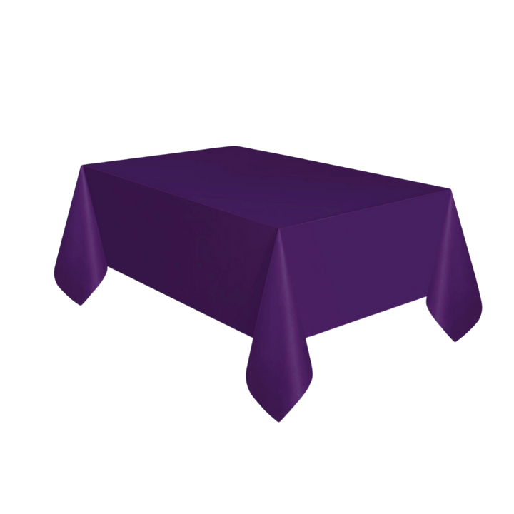 Deep Purple Plastic Table Cover