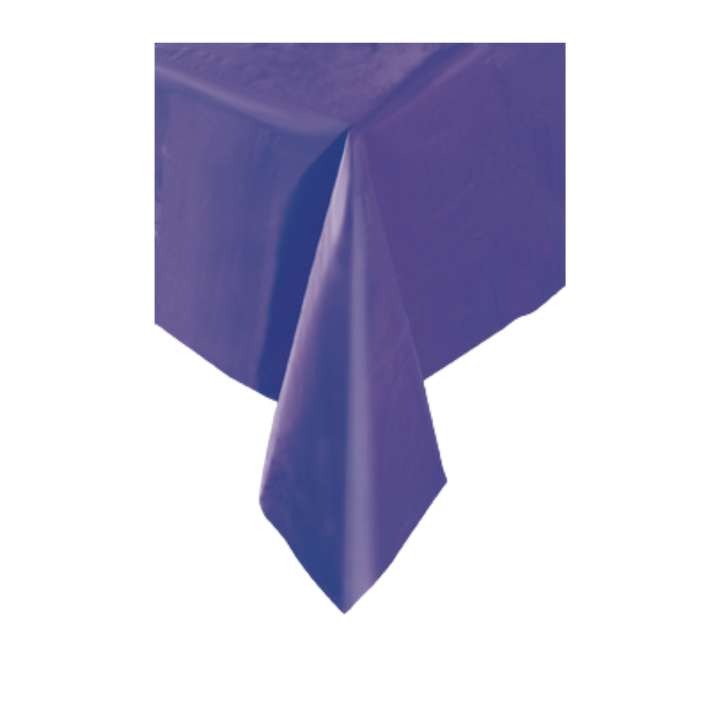 Deep Purple Plastic Table Cover