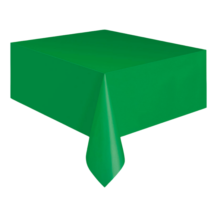 Emerald Green Plastic Table Cover