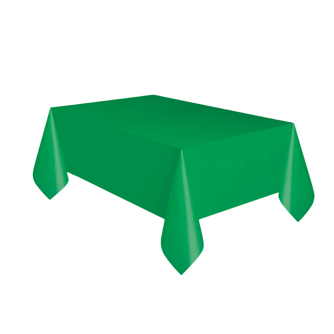 Emerald Green Plastic Table Cover