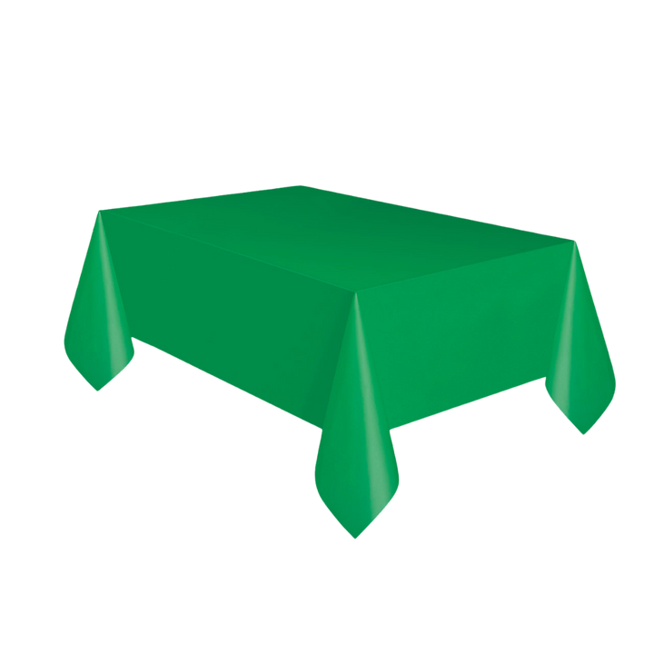 Emerald Green Plastic Table Cover