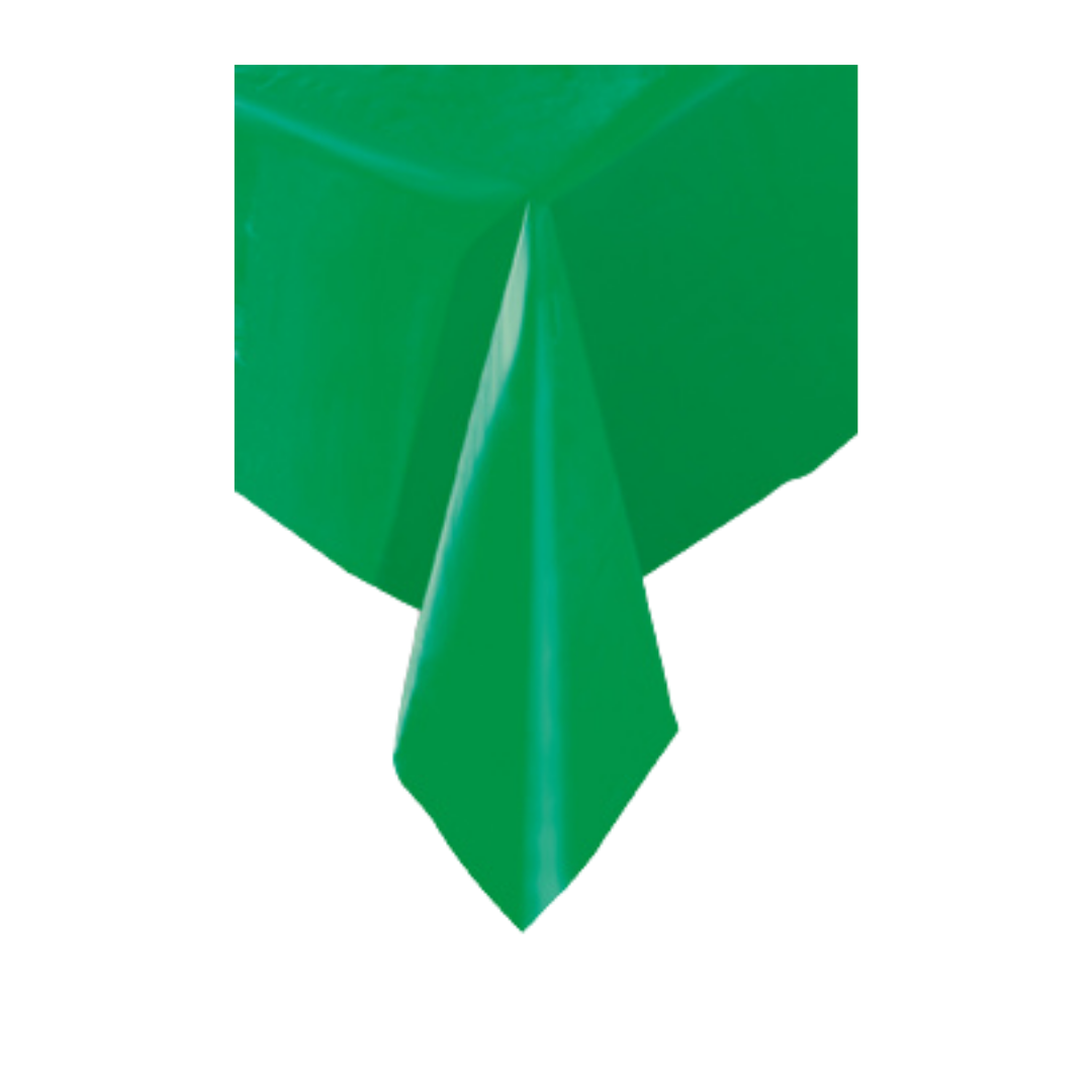 Emerald Green Plastic Table Cover