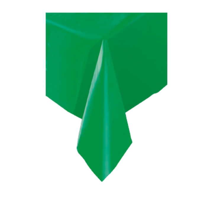 Emerald Green Plastic Table Cover