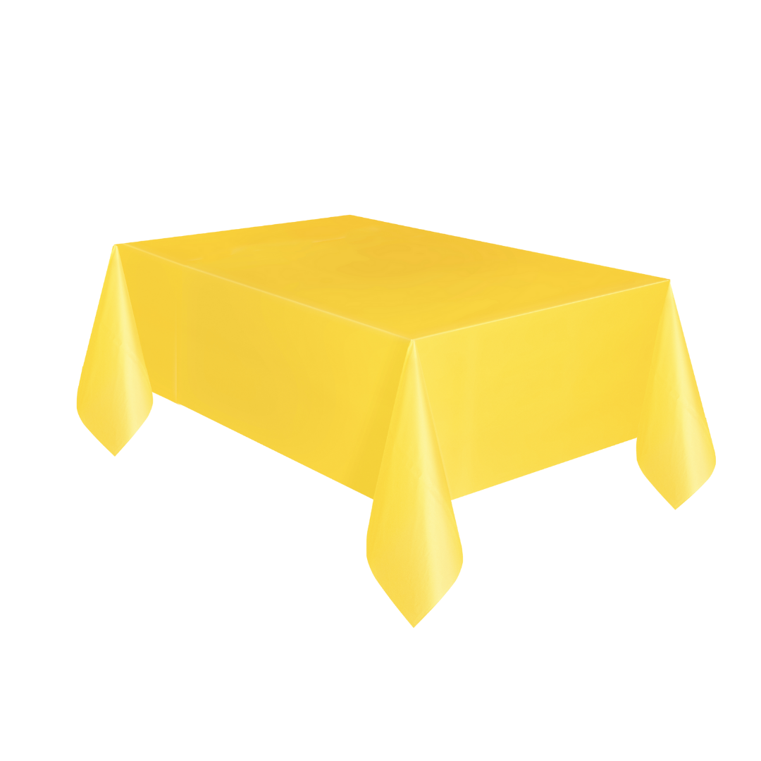 Sunflower Yellow Plastic Table Cover