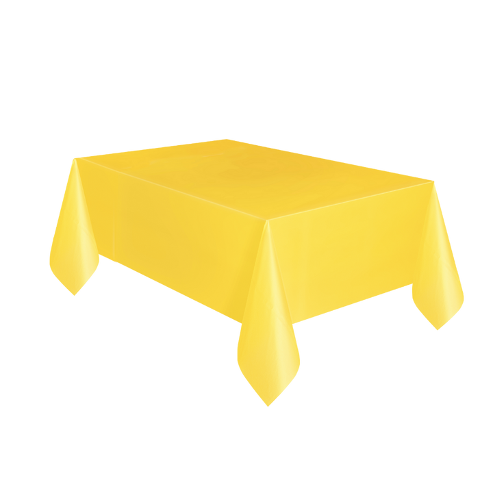 Sunflower Yellow Plastic Table Cover