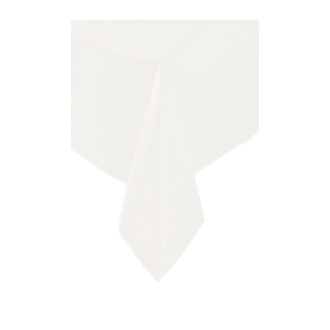 White Plastic Table Cover