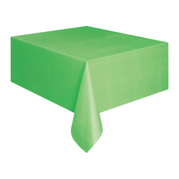 Lime Green Plastic Table Cover