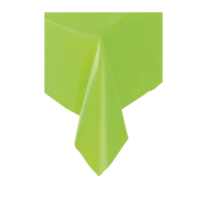 Lime Green Plastic Table Cover