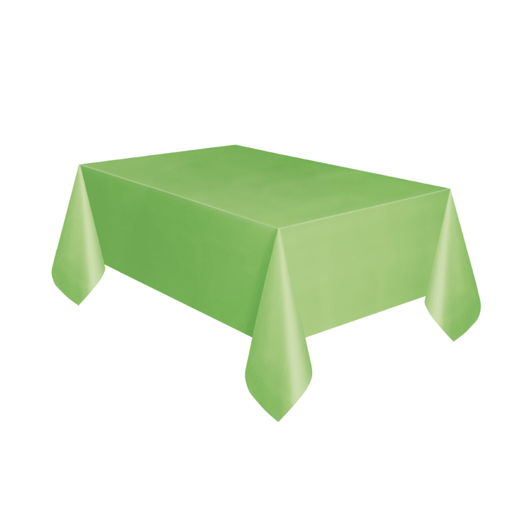 Lime Green Plastic Table Cover