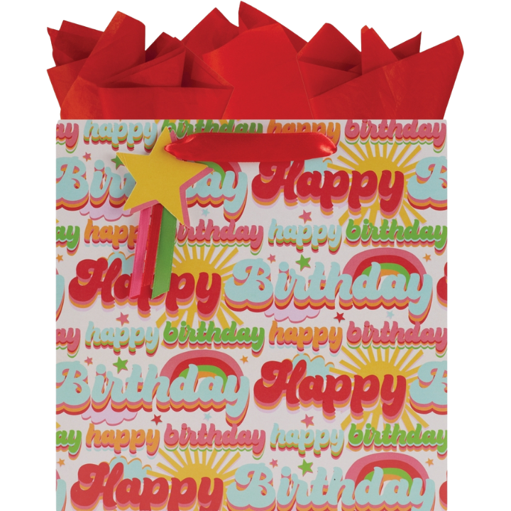 Birthday Groove Gift Bag - (6pk)