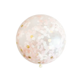 Pink and gold confetti balloon for birthday celebration from Parte Haus party supply store in Bethesda MD