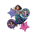 Purple and pink Encanto character balloon bouquet for birthday from Parte Haus party supply store in Bethesda Maryland