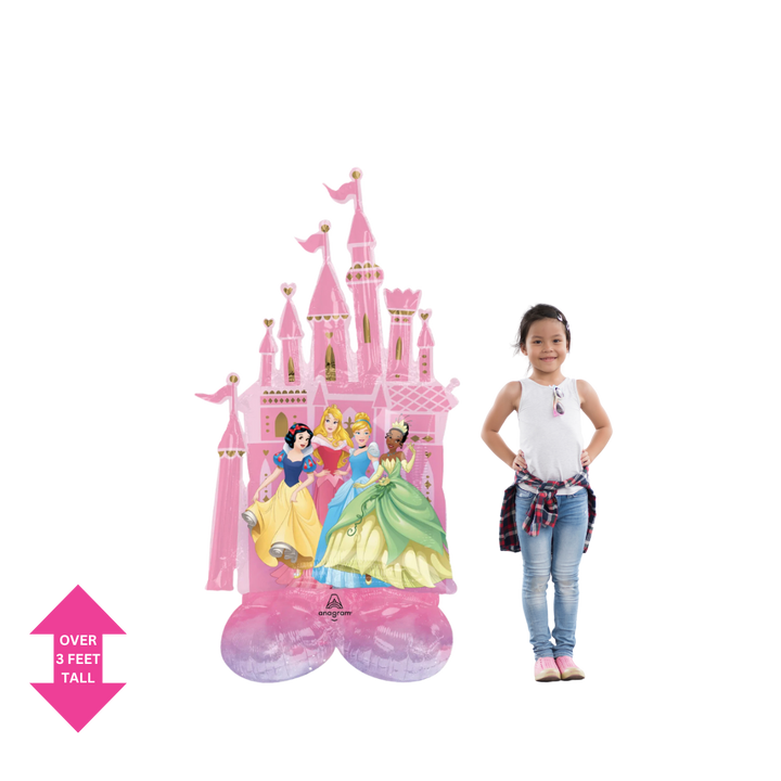 Life-Size Pink Disney Princesses & Castle Foil Balloon, Giant