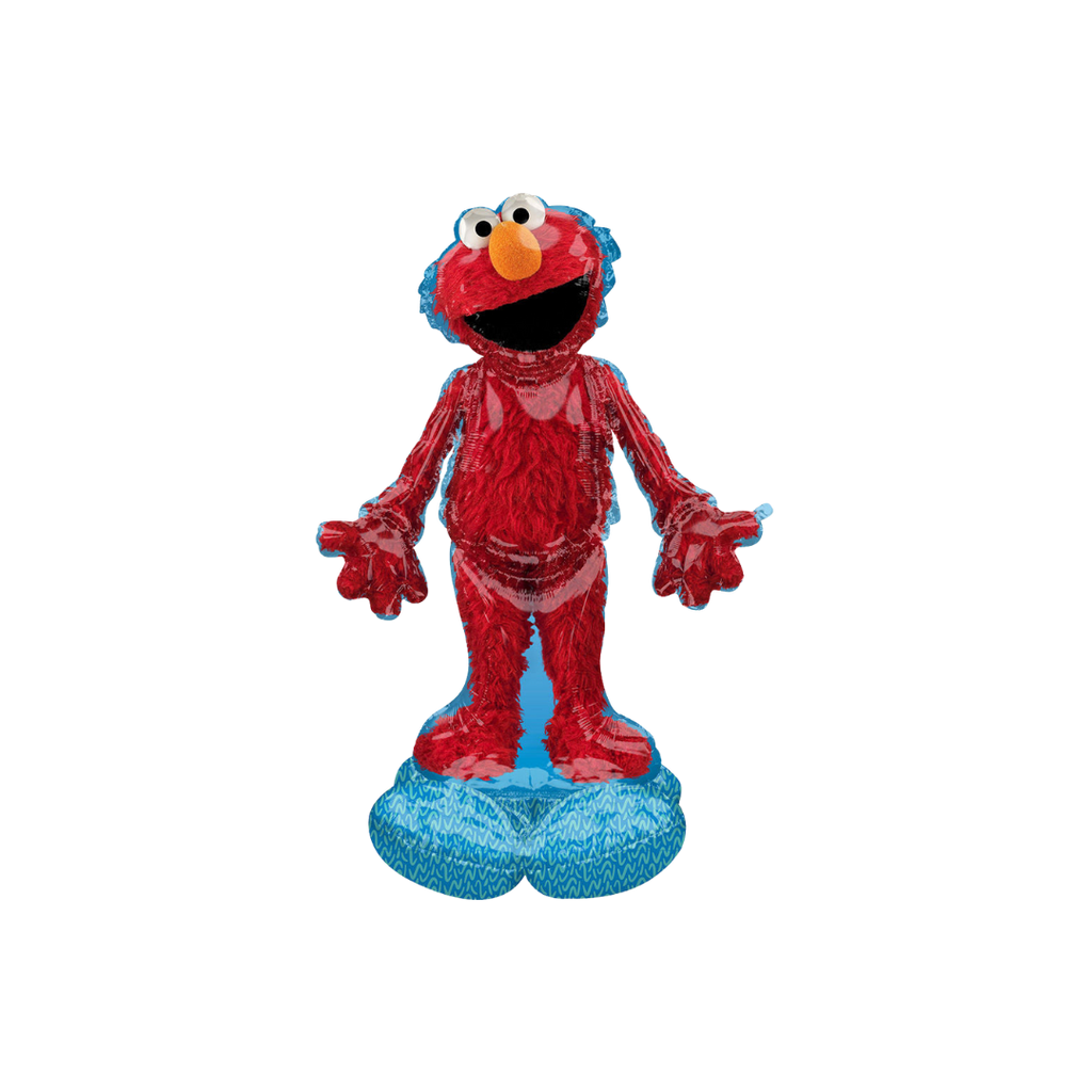 Red Elmo foil balloon shaped like character for kids birthday from Parte Haus party supply store in Bethesda Maryland