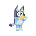 Blue dog character balloon for kids birthday from Parte Haus party supply store in Bethesda Maryland