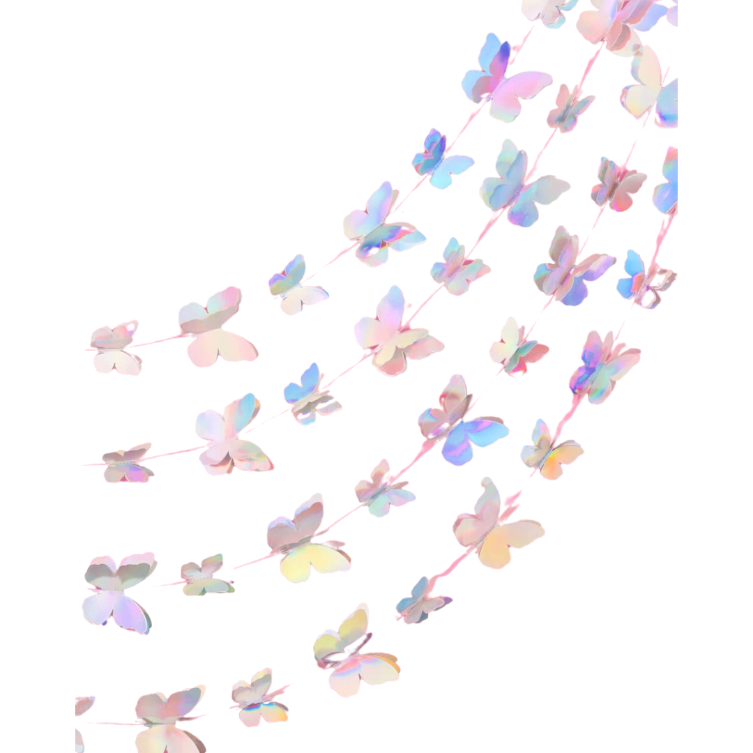 Iridescent Butterfly Garland