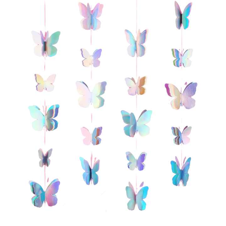 Iridescent Butterfly Garland