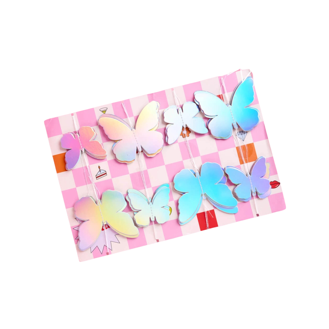 Iridescent Butterfly Garland