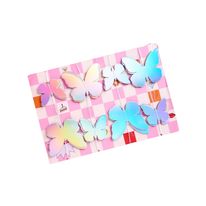 Iridescent Butterfly Garland