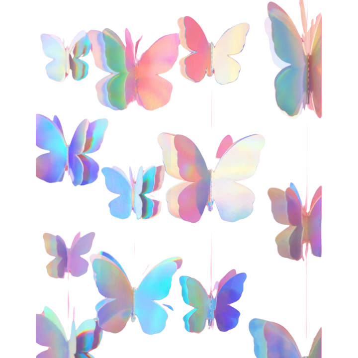 Iridescent Butterfly Garland